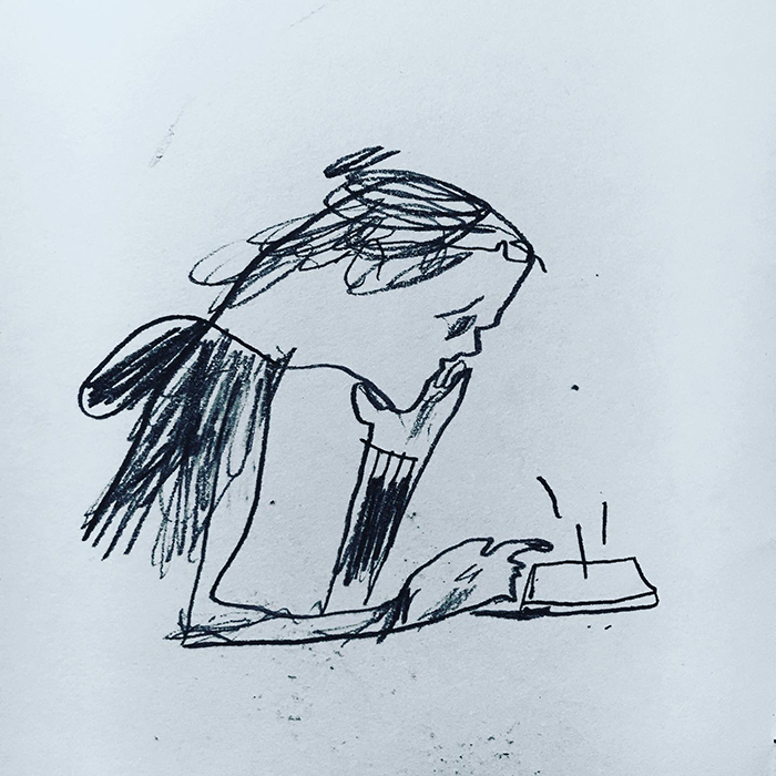 drawing of news