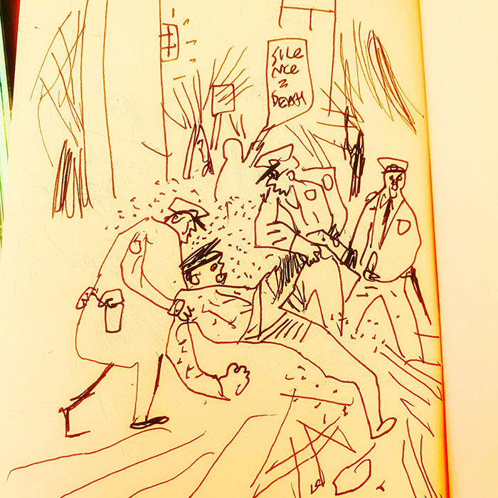 drawing of news