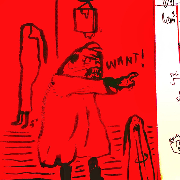 drawing of news