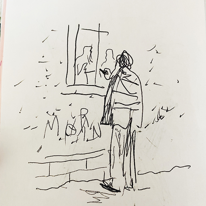 drawing of news