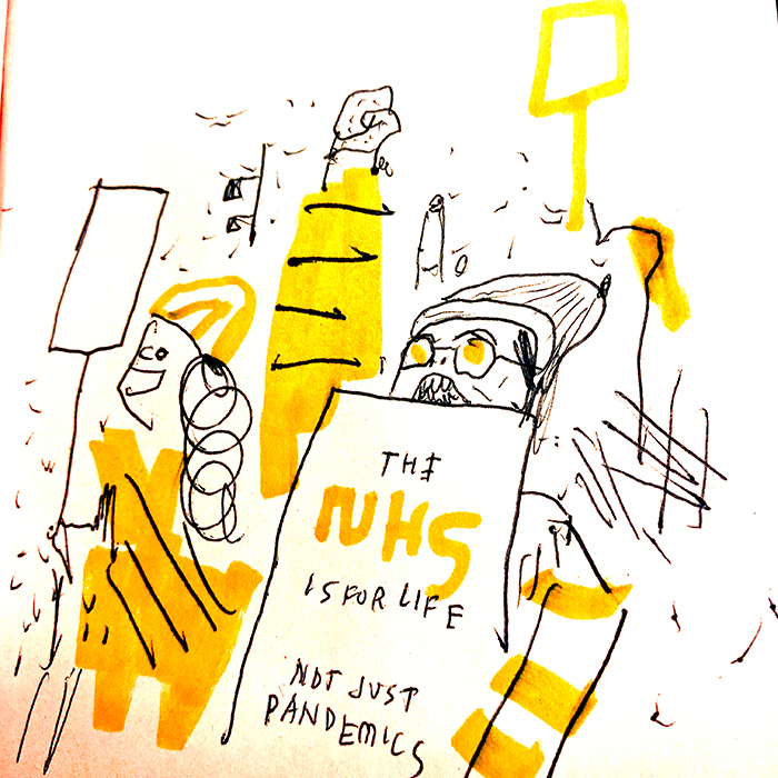 drawing of news