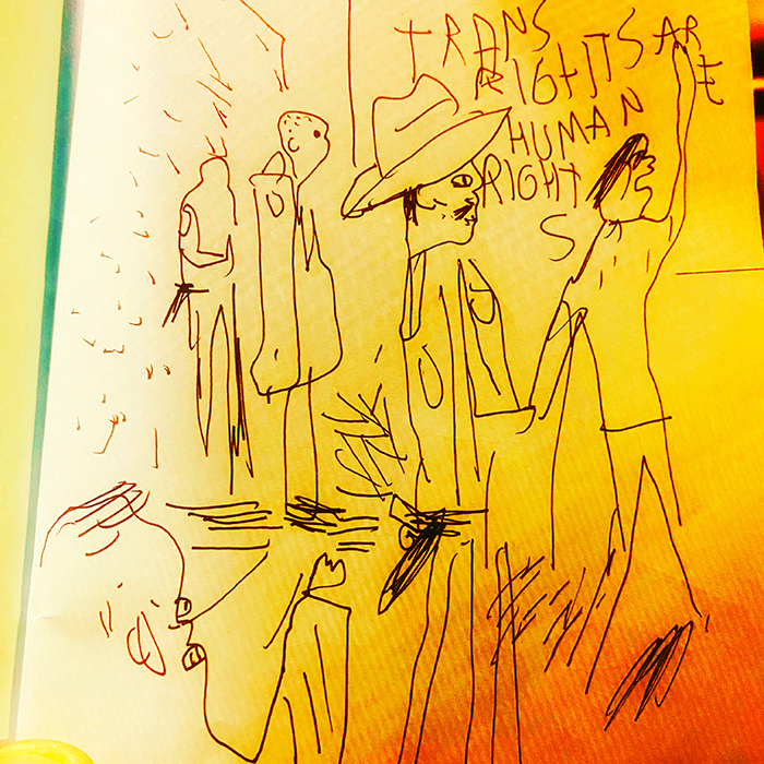 drawing of news
