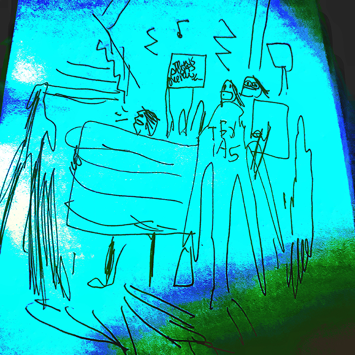 drawing of news