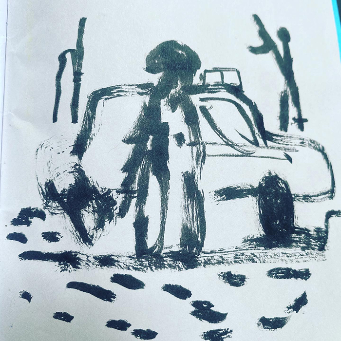 drawing of news
