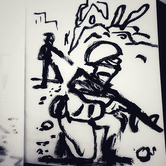 drawing of news