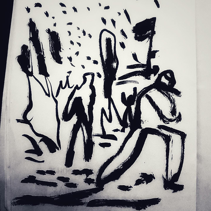 drawing of news