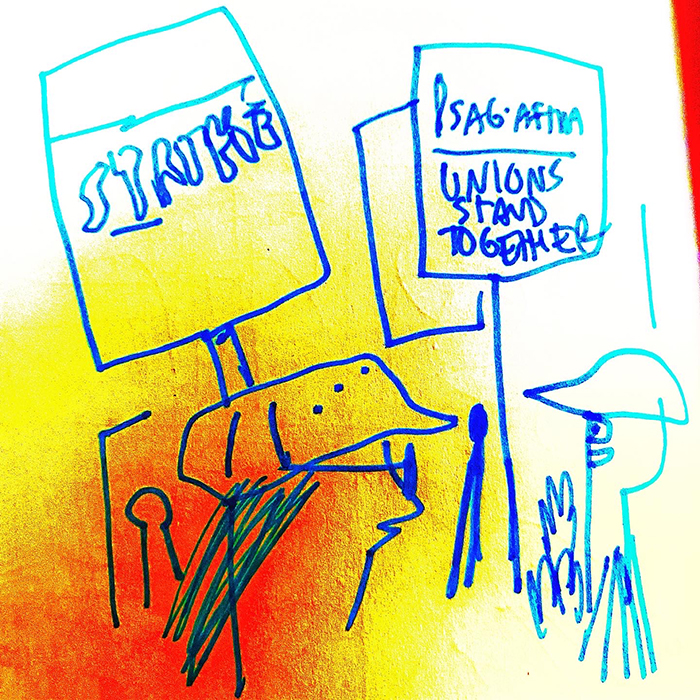 drawing of news
