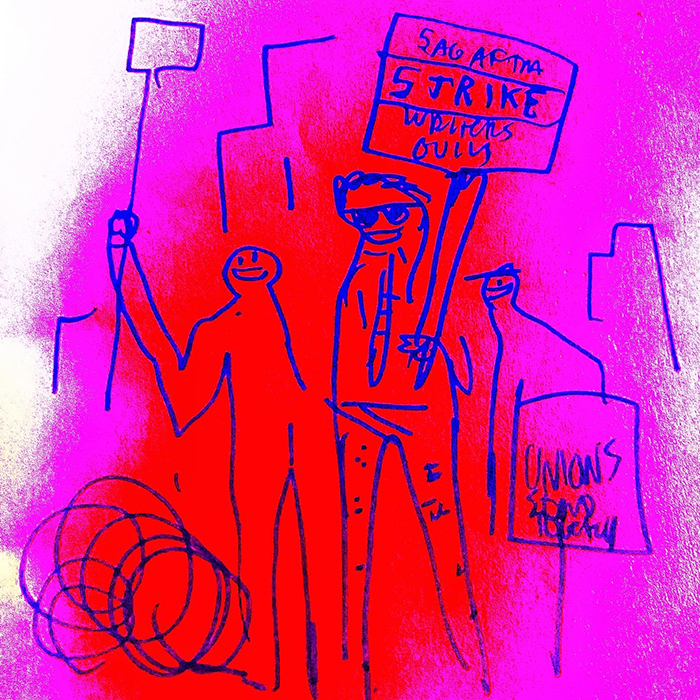 drawing of news