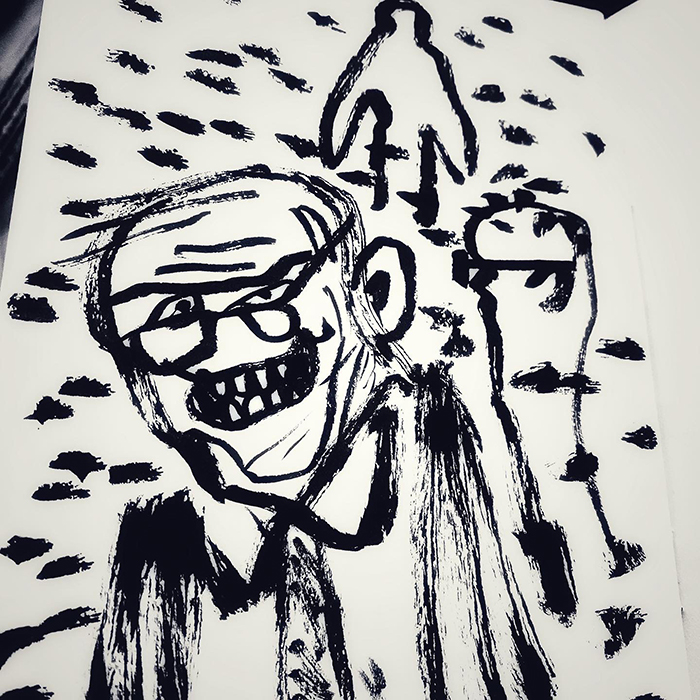drawing of news