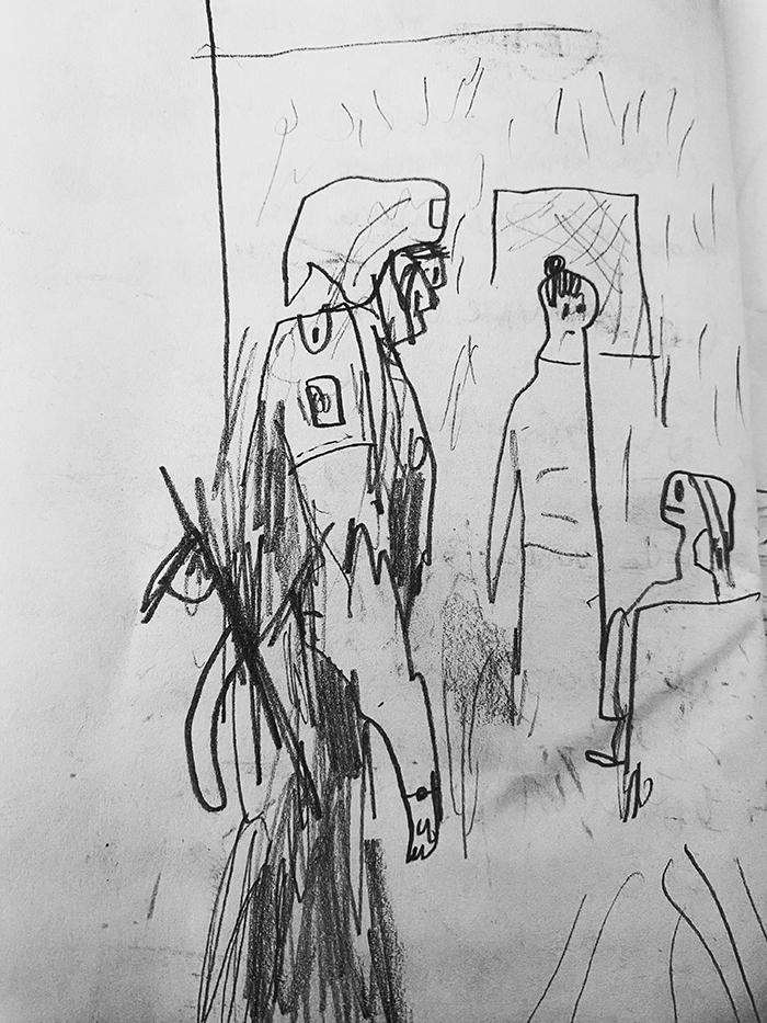 drawing of news