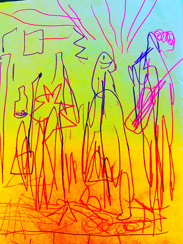 drawing of news