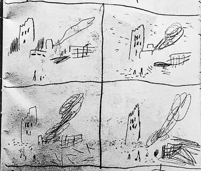 drawing of news