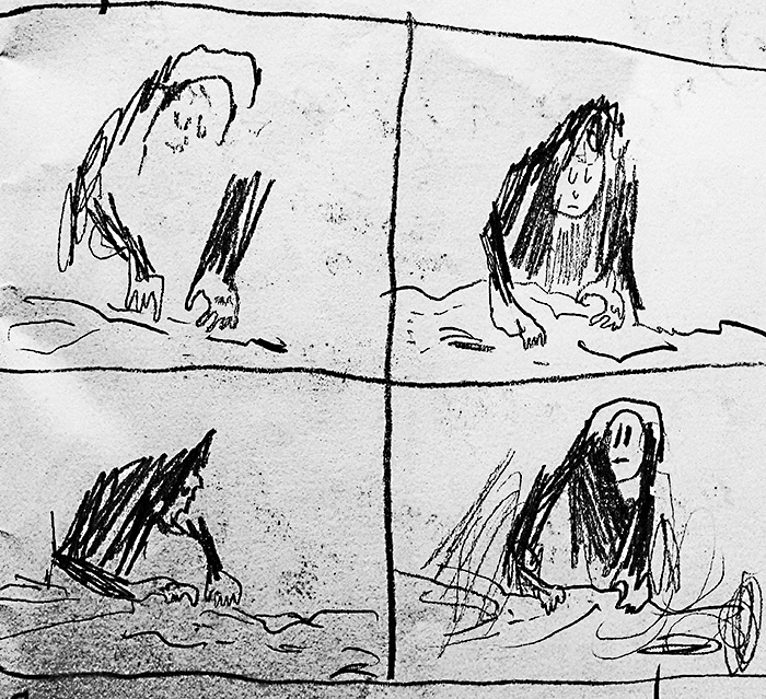 drawing of news