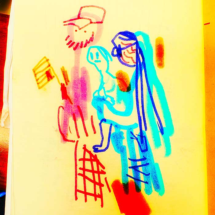 drawing of news
