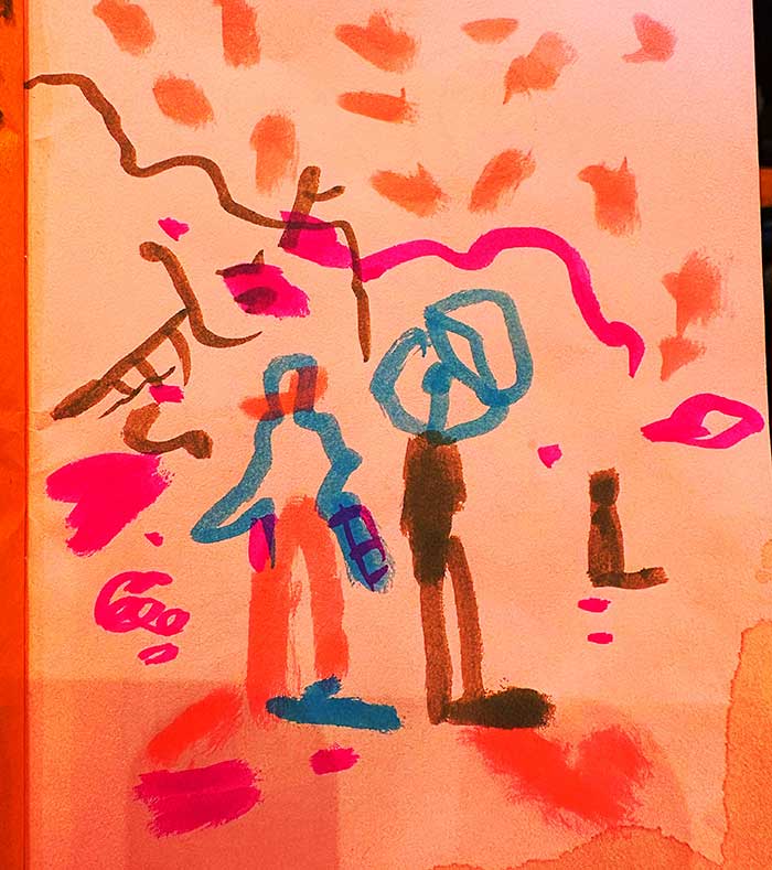 drawing of news