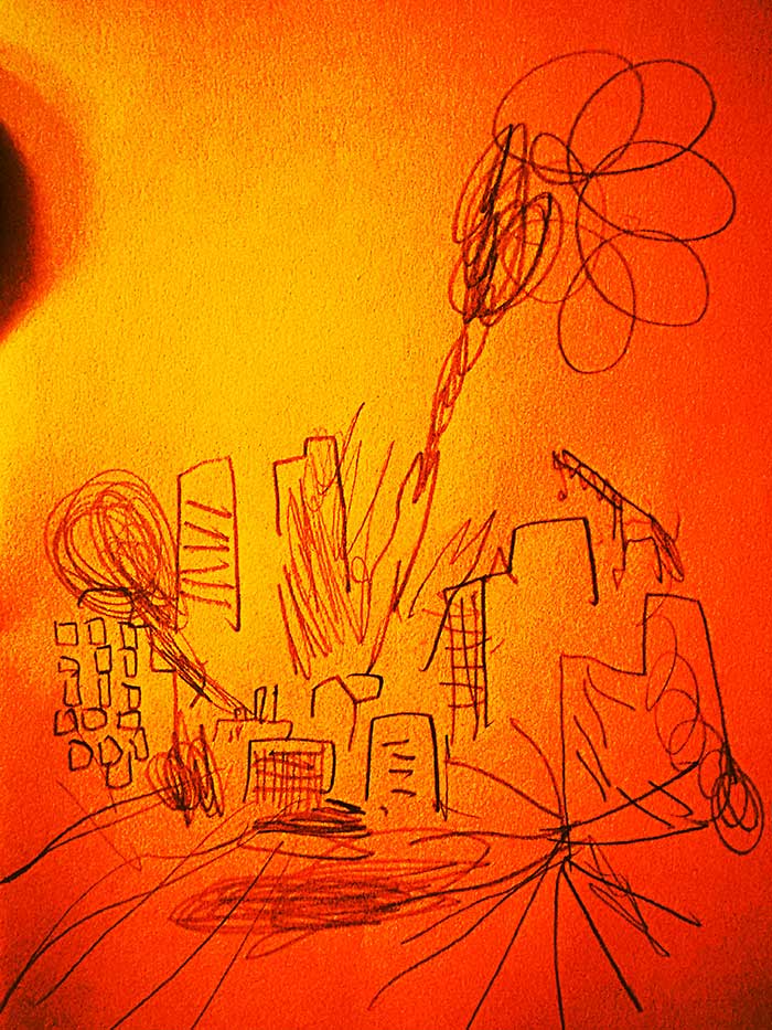 drawing of news
