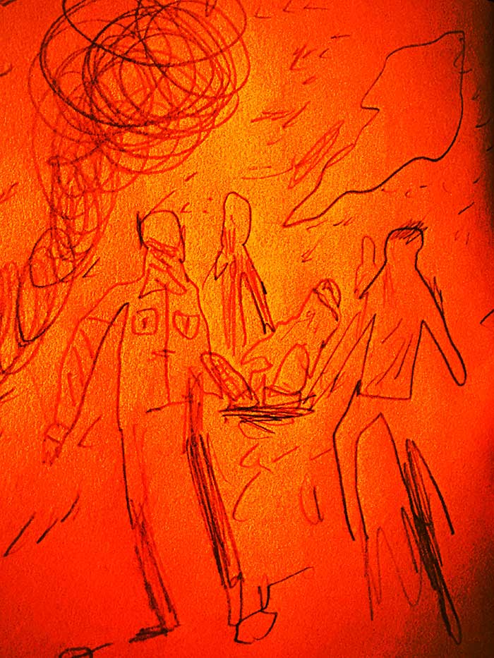 drawing of news