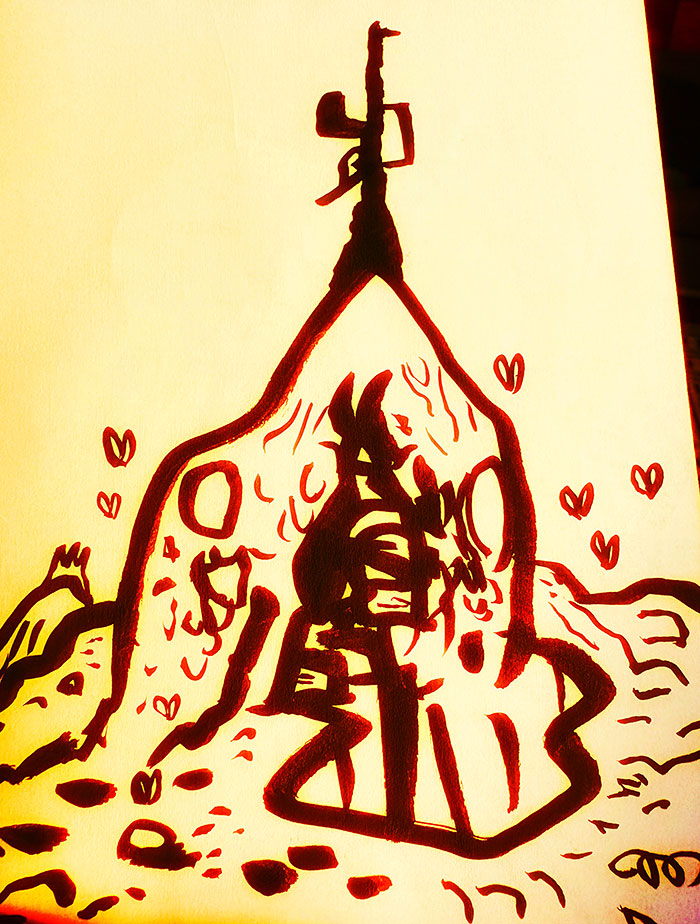 drawing of news