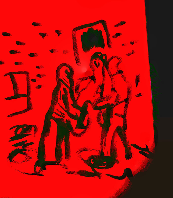 drawing of news