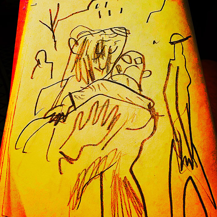 drawing of news