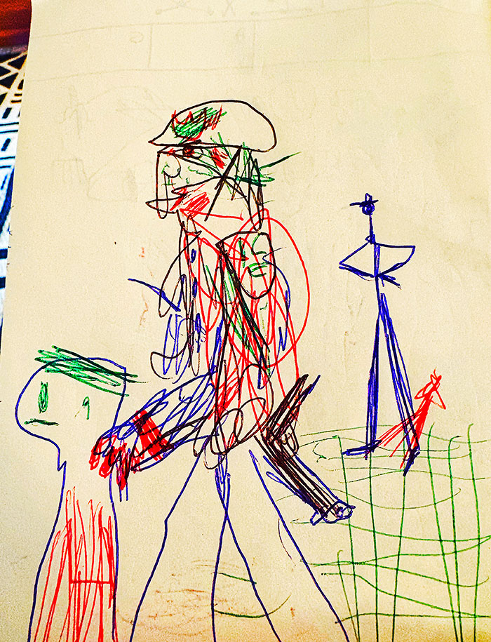 drawing of news