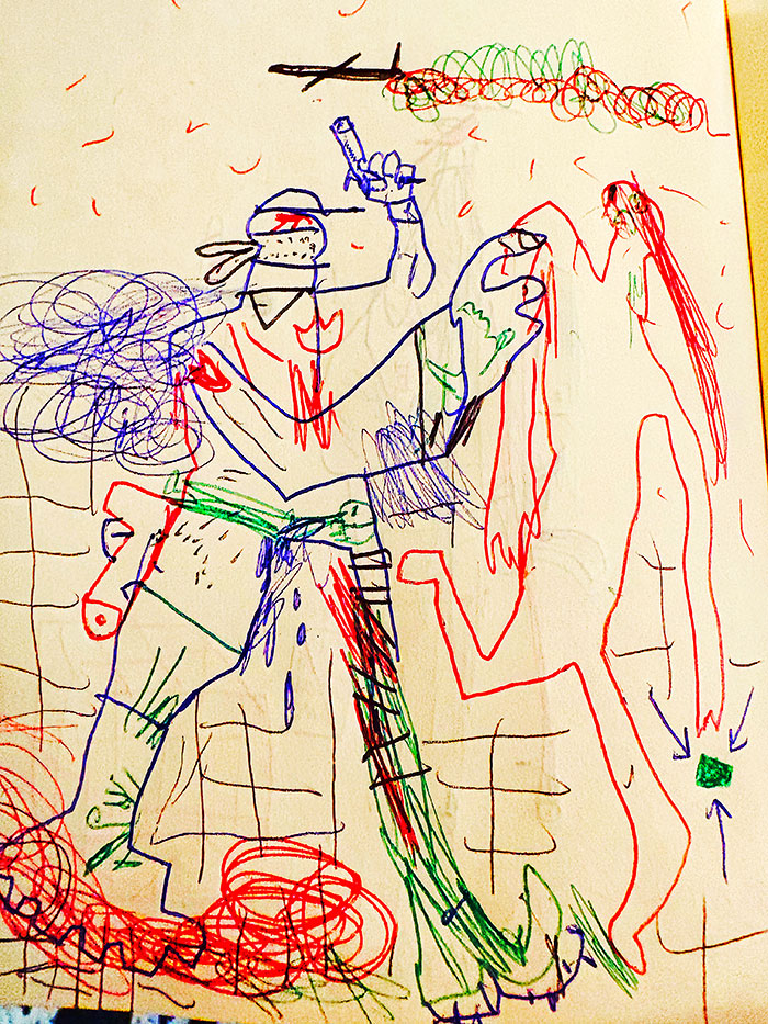 drawing of news