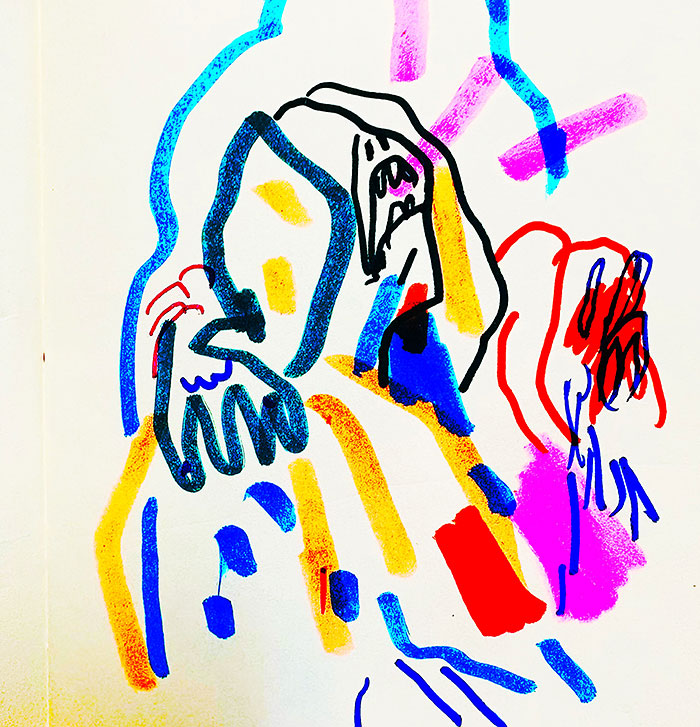 drawing of news