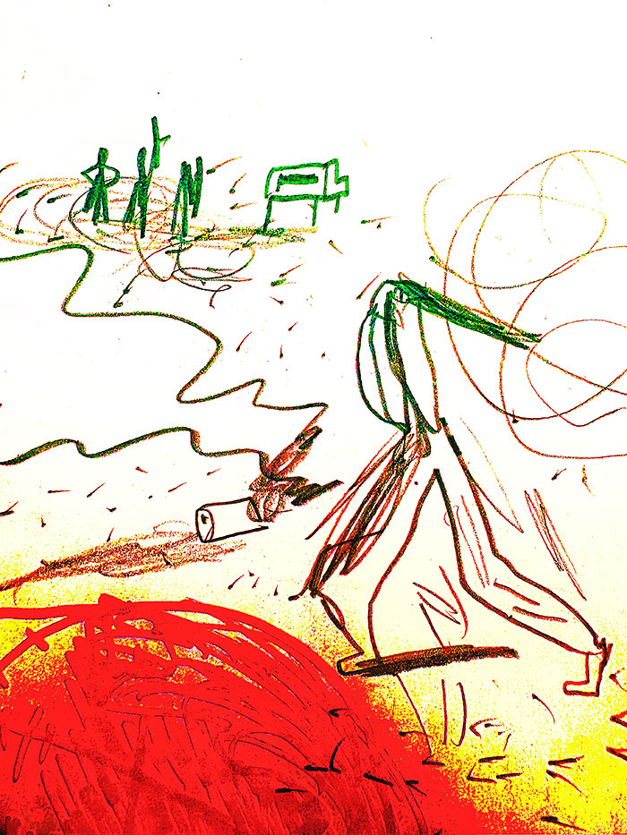 drawing of news