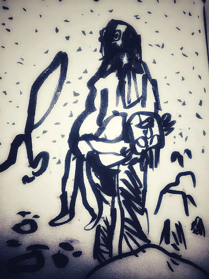 drawing of news