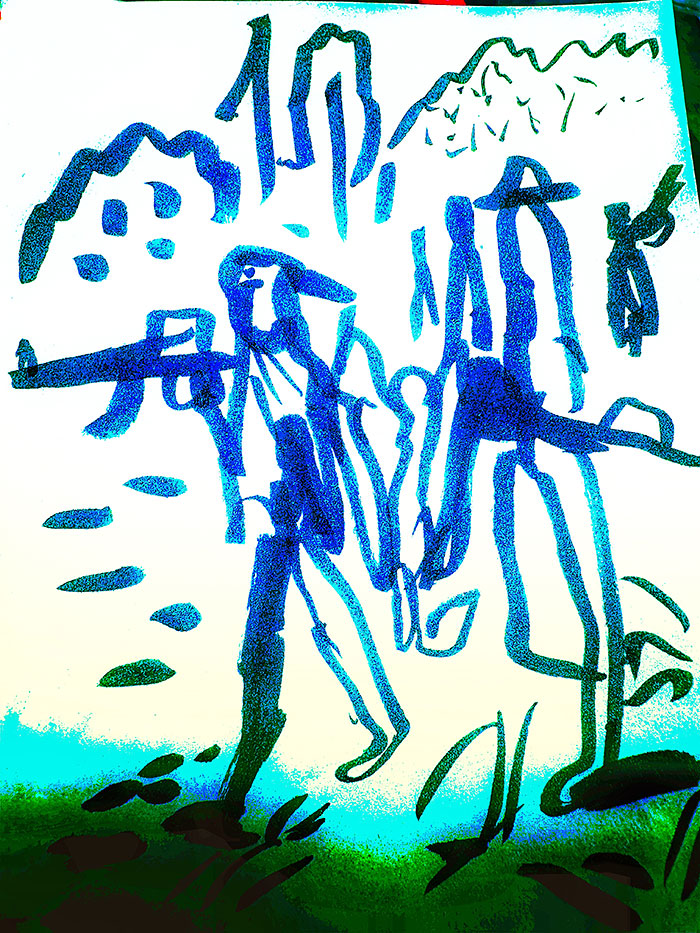 drawing of news