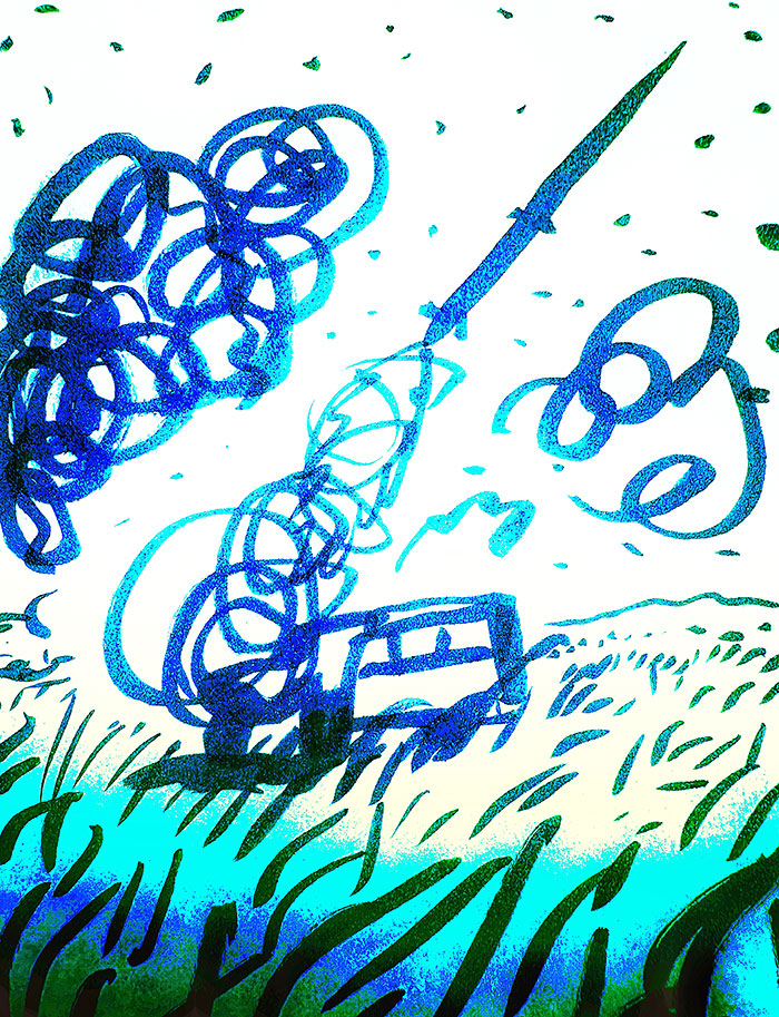 drawing of news
