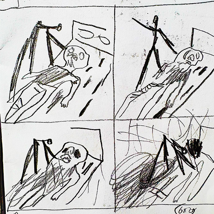 drawing of news