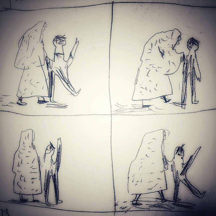 drawing of news