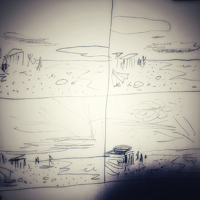 drawing of news