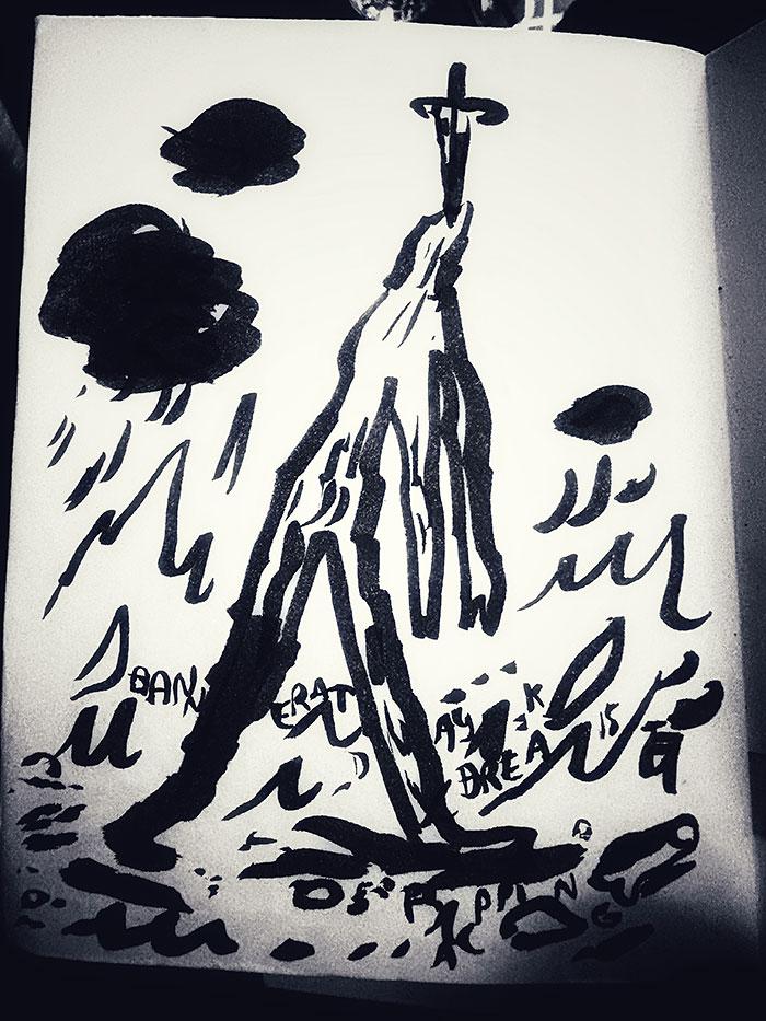 drawing of news