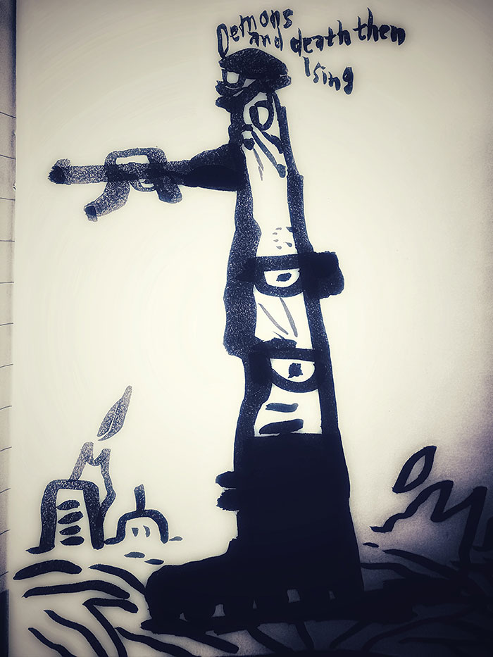 drawing of news