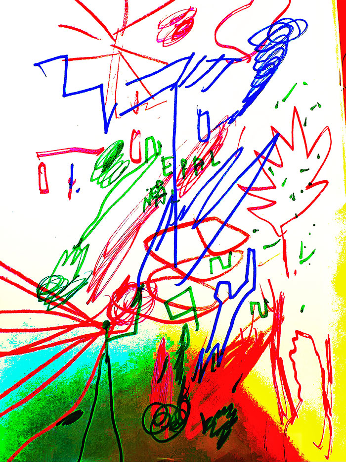 drawing of news