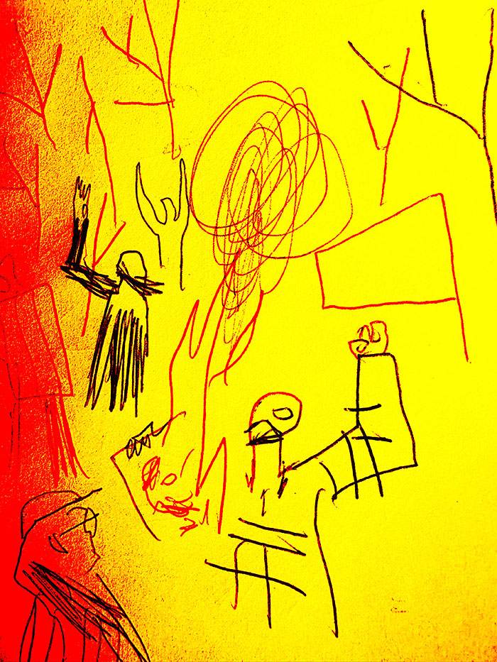 drawing of news