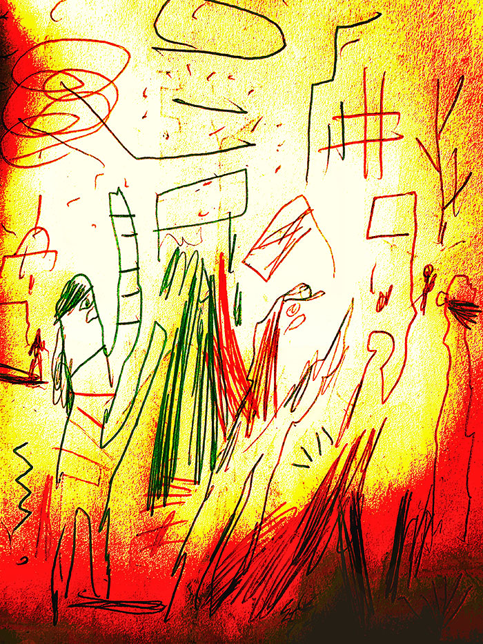 drawing of news