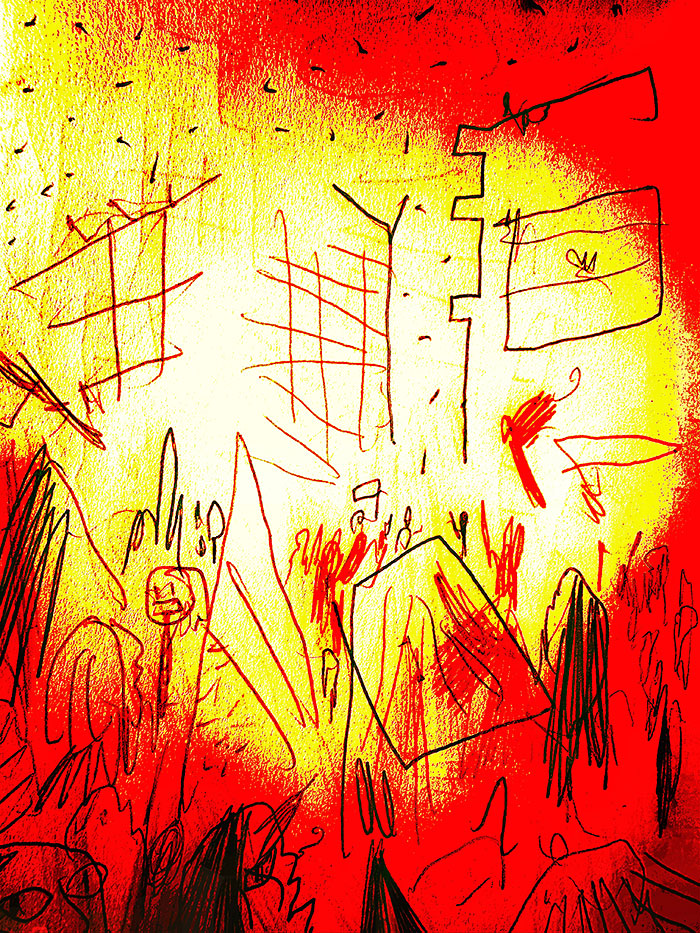 drawing of news