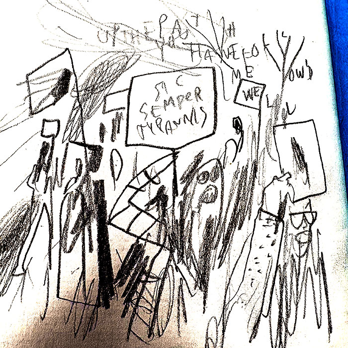 drawing of news