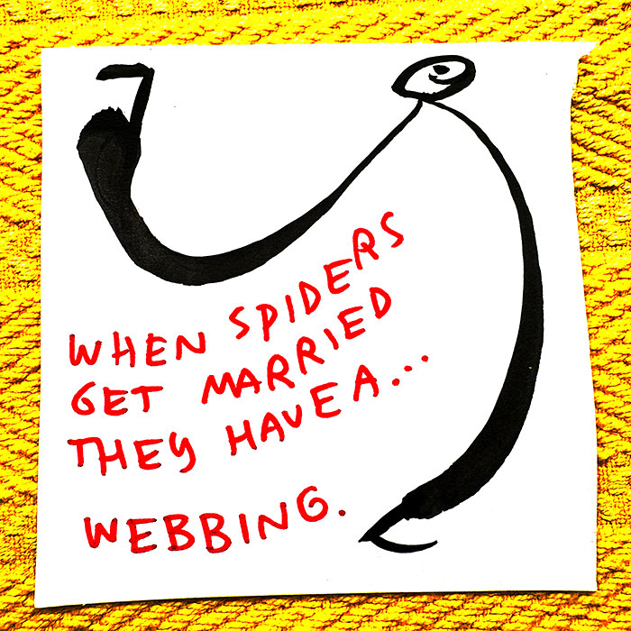 lunch note of weird drawing