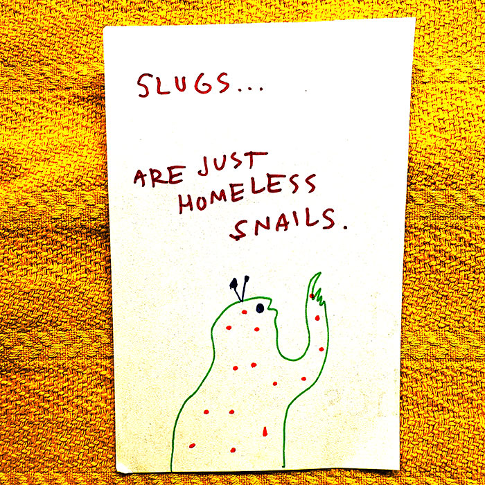 lunch note of weird drawing