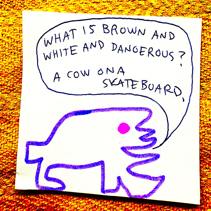 lunch note of weird drawing