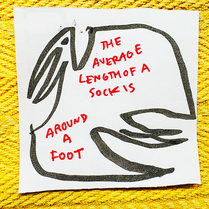 lunch note of weird drawing