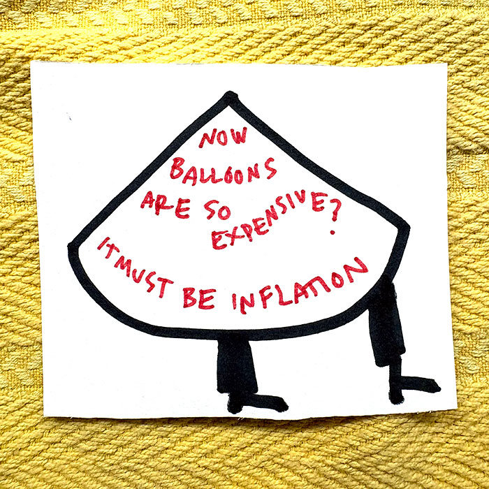 lunch note of weird drawing