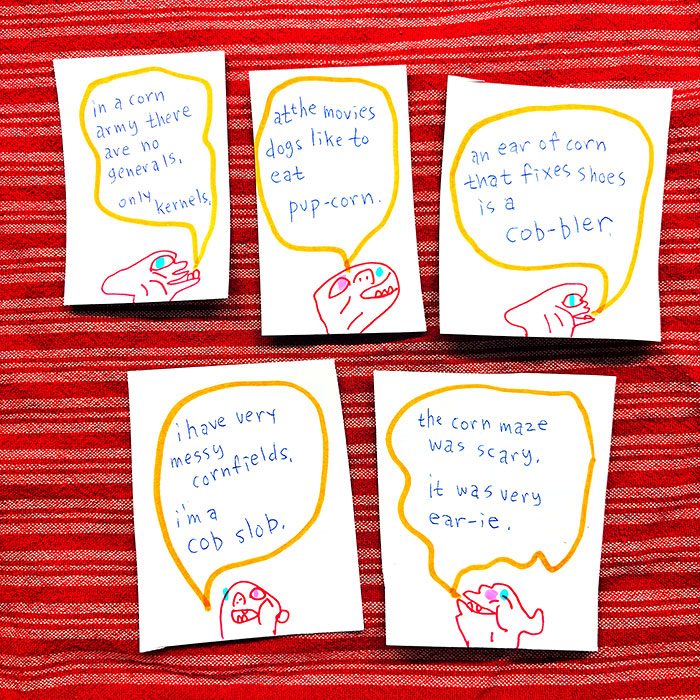 lunch note of weird drawing