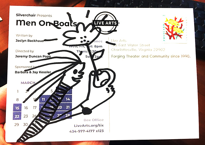 Postcard drawing sent to send cheer