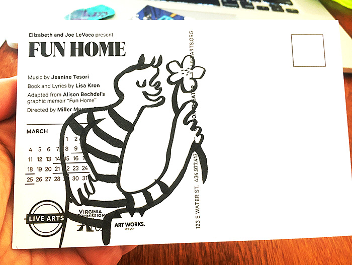Postcard drawing sent to send cheer