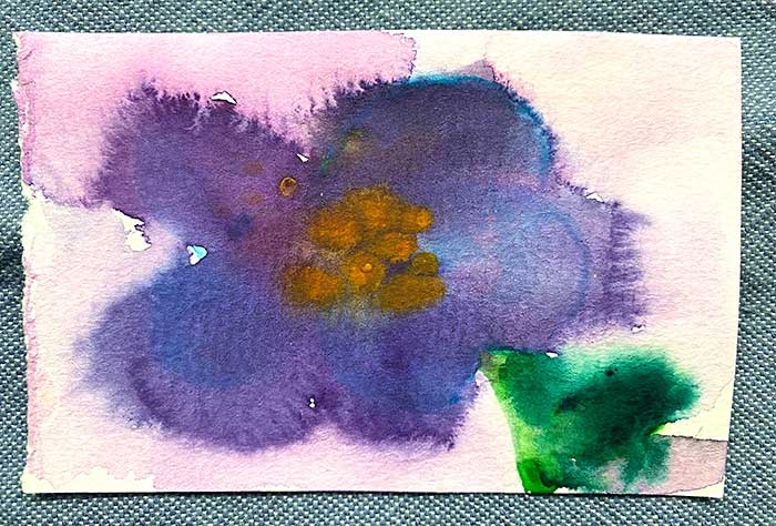 Postcard drawing sent to send cheer
